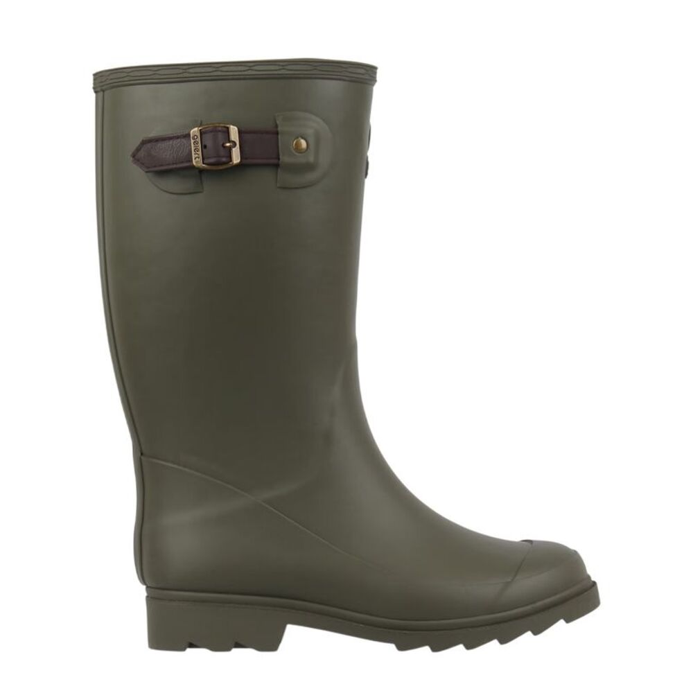Gelert Womens/Ladies Faux Fur Lined Rain Boots / Olive